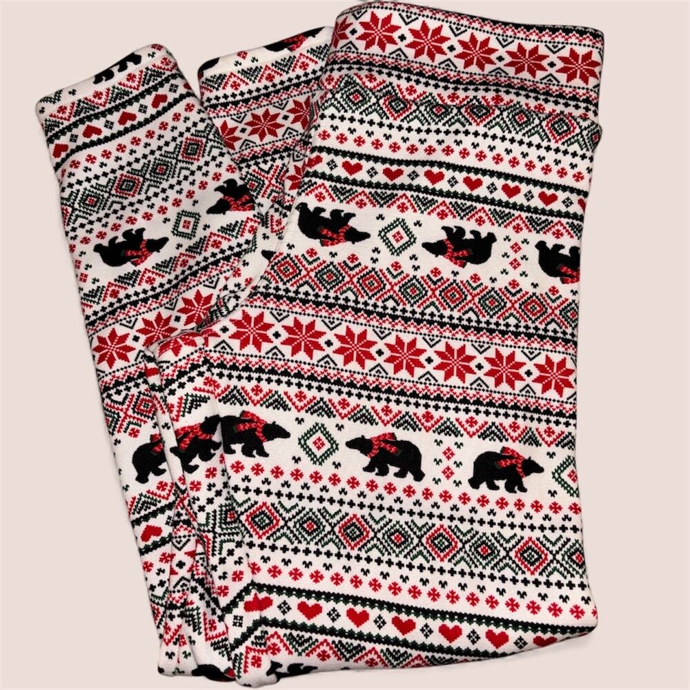 Black Bear Jammies Leggings Size XL